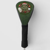 Golf-Weihnachten auf grünem Rasen