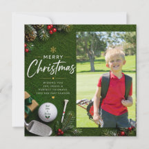 Golf Weihnachten Erstellen Sie Ihr eigenes Foto