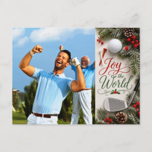 Golf Weihnachten Erstellen Sie Ihr eigenes Golf-Fo Postkarte