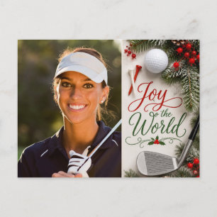 Golf Weihnachten Erstellen Sie Ihr eigenes Golf-Fo Postkarte