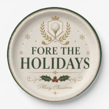 Golf Weihnachten Golfen FORE Feiertag