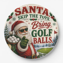 Golf-Weihnachten Golfen Santa Golfer an der Golf-