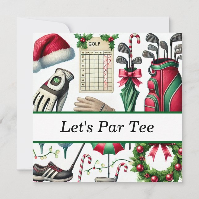 Golf Weihnachten im Juli für Golfer mit dem Weihna (Vorderseite)