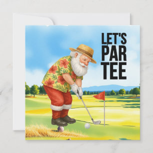 Golf Weihnachten im Juli mit dem Weihnachtsmann Go