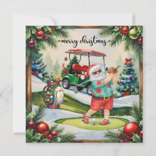Golf Weihnachten im Juli mit dem Weihnachtsmann Go