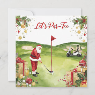 Golf Weihnachten  Lasst uns mit dem Weihnachtsmann