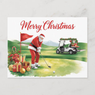 Golf Weihnachten Lasst uns mit dem Weihnachtsmann