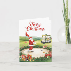 Golf Weihnachten  Lasst uns mit dem Weihnachtsmann