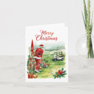 Golf Weihnachten  Lasst uns mit dem Weihnachtsmann