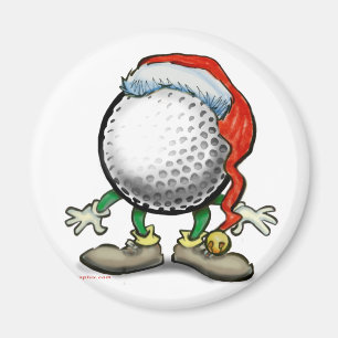Golf Weihnachten Magnet