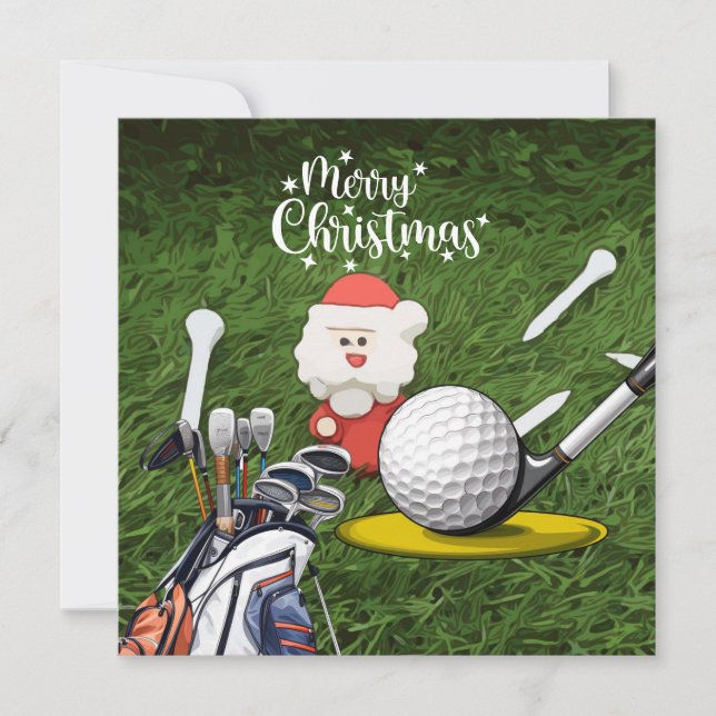 Golf Weihnachten mit dem Weihnachtsmann (Vorderseite)