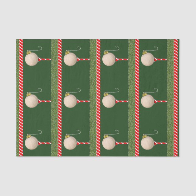 Golf Weihnachten Seidenpapier (Vorderseite)