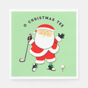 Golf Weihnachten Serviette