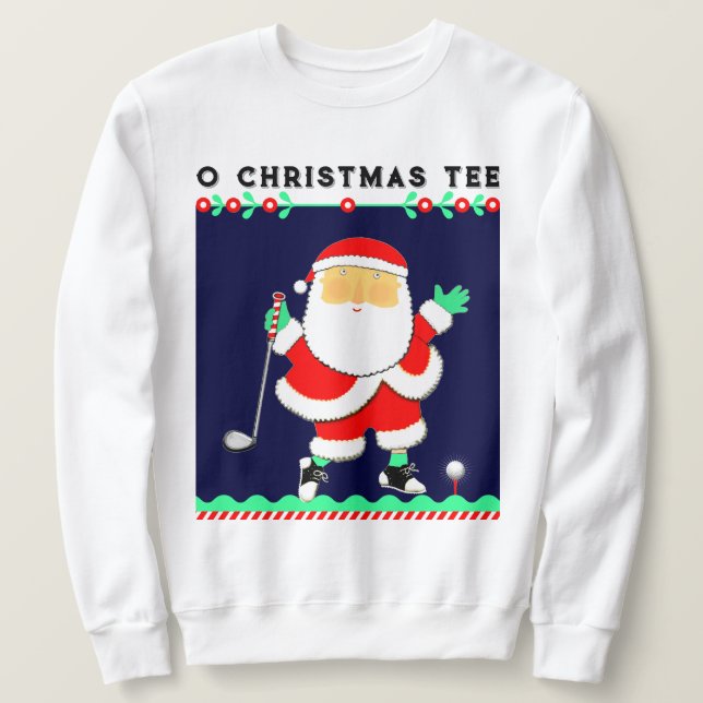 Golf Weihnachten Sweatshirt (Design vorne)