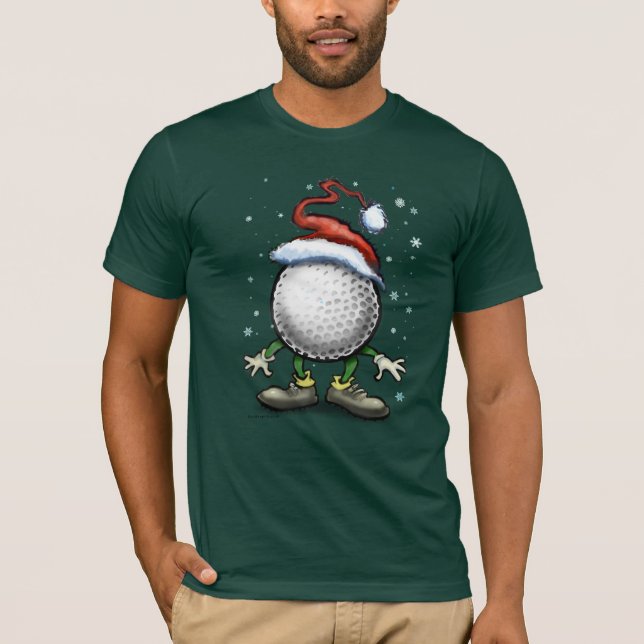 Golf-Weihnachten T-Shirt (Vorderseite)