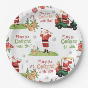 Golf Weihnachten Weihnachtsgolfer Mai Course bei I Pappteller