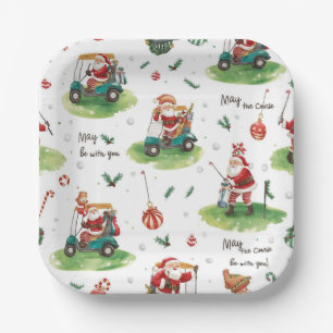 Golf Weihnachten Weihnachtsgolfer Mai Course bei I Pappteller