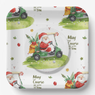 Golf Weihnachten Weihnachtsgolfer Mai Course bei I Pappteller