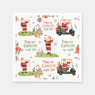 Golf Weihnachten Weihnachtsgolfer Mai Course bei I Serviette