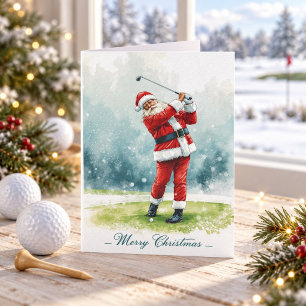 Golf Weihnachten Winter Thema für Golfer auf dem P