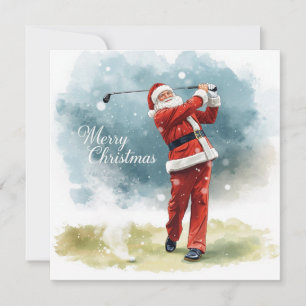 Golf Weihnachten Winter Thema für Golfer auf dem P