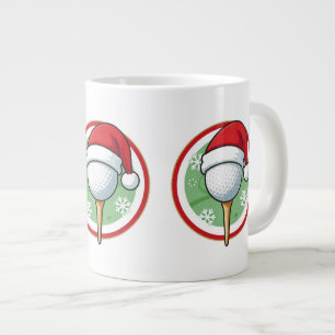 Golf-Weihnachts-Kaffeetasse Jumbo-Tasse