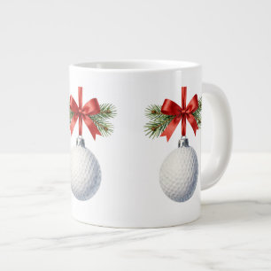 Golf-Weihnachts-Kaffeetasse Jumbo-Tasse