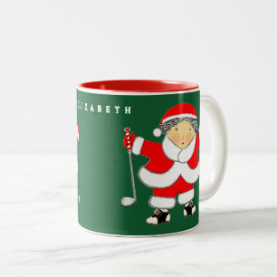 Golf-Weihnachts-Sammelobjekt Zweifarbige Tasse