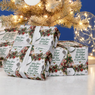Golf-Weihnachts-Verpackungspapier Geschenkpapier