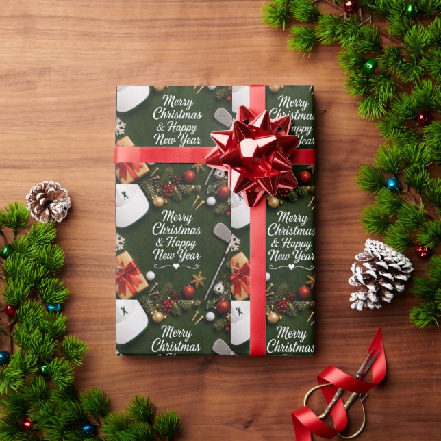 Golf-Weihnachts-Verpackungspapier Geschenkpapier (Feiertagsgeschenk)