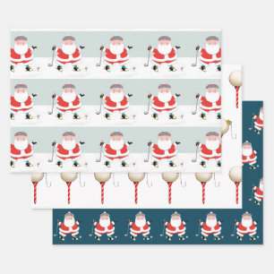 Golf Weihnachtsbuch Geschenkpapier Set