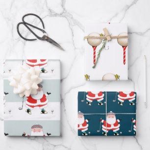 Golf Weihnachtsbuch Geschenkpapier Set