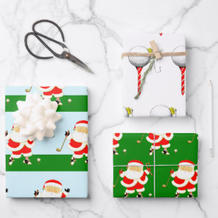 Golf Weihnachtsbuch Geschenkpapier Set