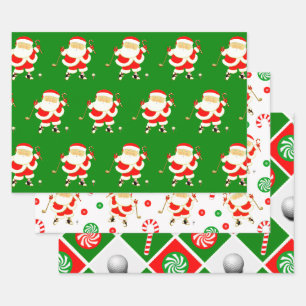 Golf Weihnachtsbuch Geschenkpapier Set