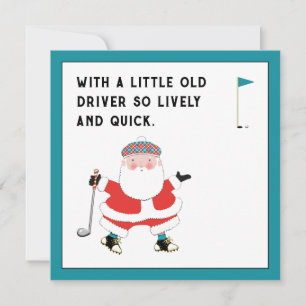 Golf-Weihnachtsfeier-Einladungen Einladung
