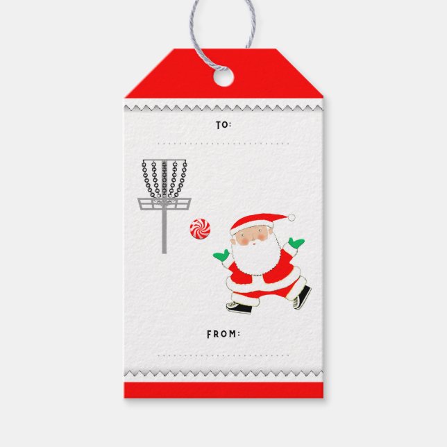 Golf-Weihnachtsfeier Geschenkanhänger (Vorderseite)
