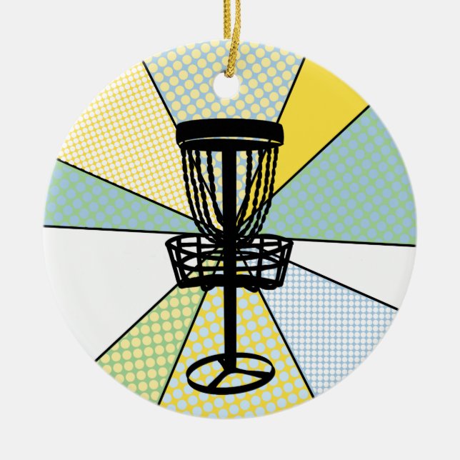 Golf-Weihnachtsfeier Keramik Ornament (Vorne)