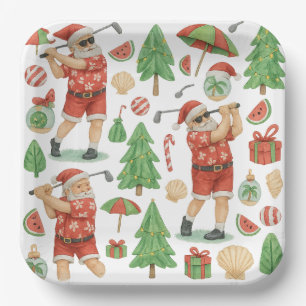 Golf-Weihnachtsfeier mit Golf-Thema für Golfer Pappteller
