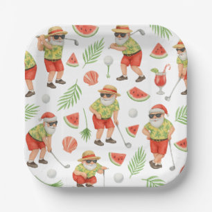 Golf-Weihnachtsfeier mit Golf-Thema für Golfer Pappteller