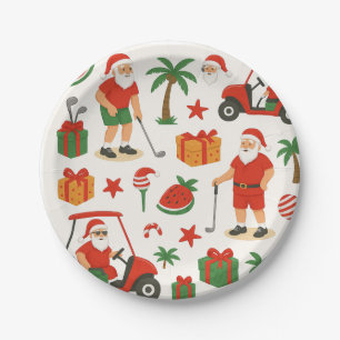 Golf-Weihnachtsfeier mit Golf-Thema für Golfer Pappteller