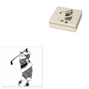 Golf Weihnachtsfeiertag Gummistempel