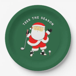 Golf Weihnachtsfeiertag Pappteller