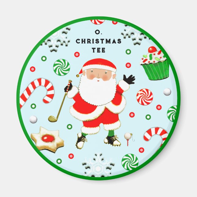Golf Weihnachtsgebäck-Kleine Geschenke Magnet (Vorne)