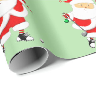 Golf-Weihnachtsgeschenk Geschenkpapier