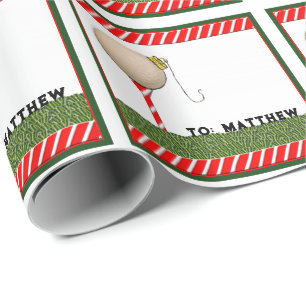 Golf-Weihnachtsgeschenk Geschenkpapier