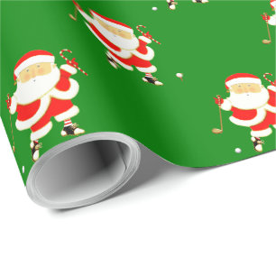 Golf-Weihnachtsgeschenk Geschenkpapier