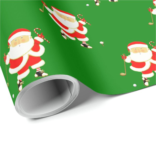 Golf-Weihnachtsgeschenk Geschenkpapier (Rolleneckpunkt)