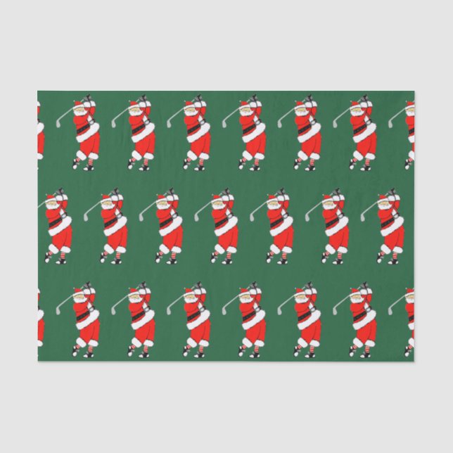 Golf Weihnachtsgeschenk Seidenpapier (Vorderseite)