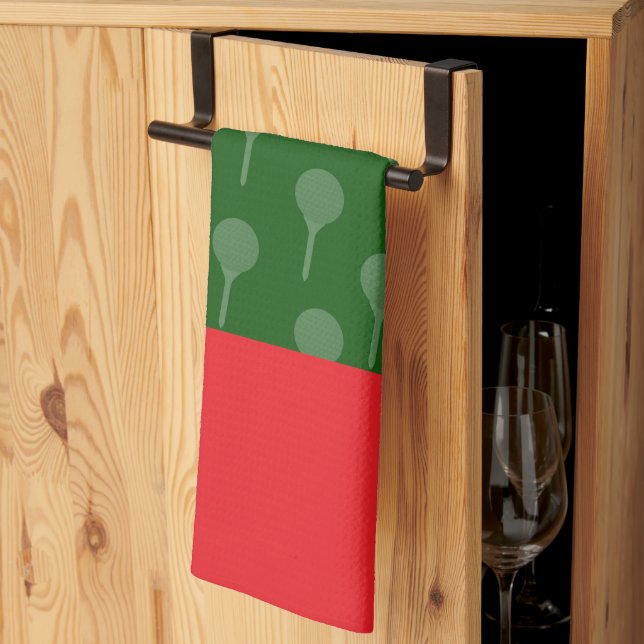 Golf Weihnachtsgeschenke Golf thematisch Geschirrtuch (Drittel gefaltet)