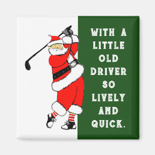 Golf-Weihnachtsstrumpf-Füllgeschenk Magnet